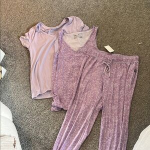 Eddie Bauer Purple Pajama Set Intimates & Sleepwear